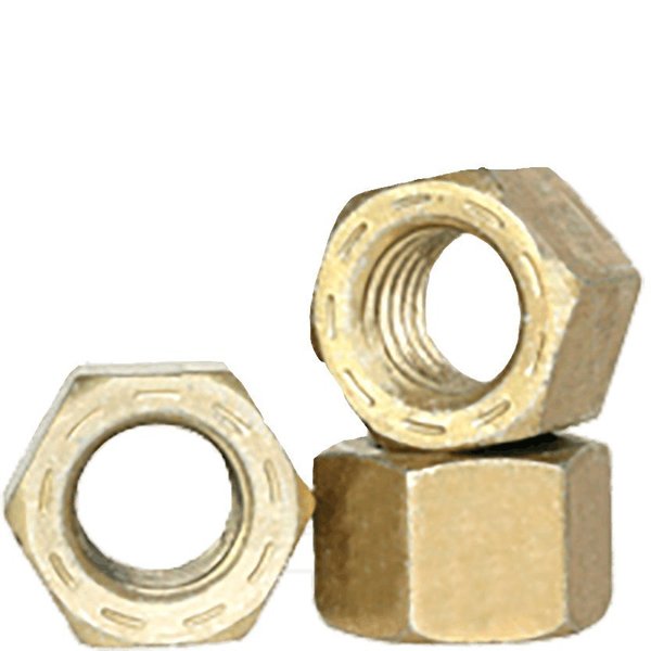 Newport Fasteners Hex Nut, 1-1/4"-12, Steel, Grade 9, Cadmium Yellow, 1-1/16 in Ht, 75 PK NB444134B-75